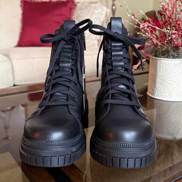Sorel ONA AVE Women’s Black Waterproof Leather Platform Combat Boot Size 9 - Picture 8 of 17
